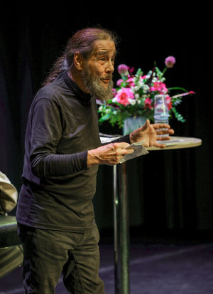 Renowned organic gardener Bob Flowerdew at The Edge Arts Centre, Much Wenlock. Photo: Andy Brooks