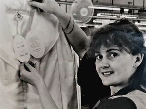 Supporting image for story: Laura Ashley seamstress reunited with wedding dress she helped make 30 years ago