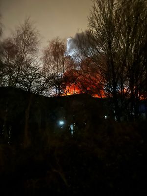 Resident @ashytm sent us this image he took of the blaze on Twitter