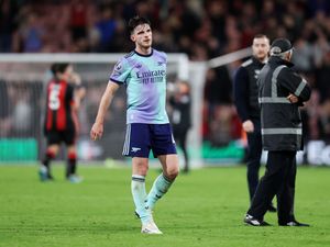 Supporting image for story: Declan Rice says 10-man Arsenal let standards slip after losing to Bournemouth