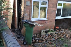 The fire was in the ground floor of the house