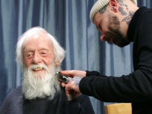 Supporting image for story: Peter's close shave to support Shropshire charity