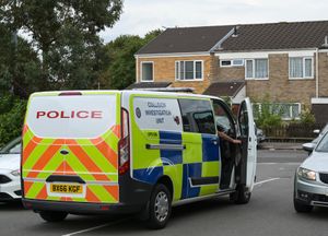Police at the scene in Nechells Park Road, Birmingham. Photo: SnapperSK