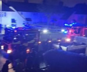 Fire crews at the scene of a blaze in Dickens Road, Wolverhampton