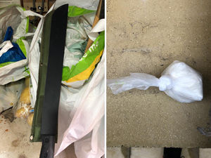 Supporting image for story: Machetes and Class A drugs seized in Dudley raids