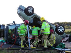 Supporting image for story: Nearly 100 'rescued' in Albrighton emergency services training exercise - with pictures