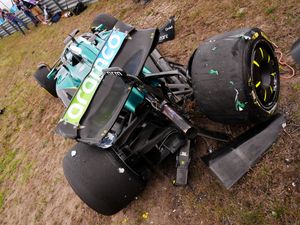 Supporting image for story: Lance Stroll walks away from high-speed crash as Lando Norris dominates practice
