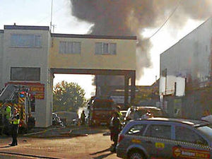Supporting image for story: Walsall fire sees construction materials go up in smoke