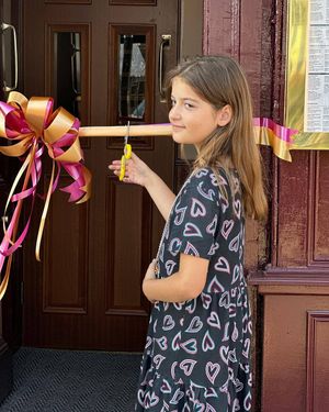 Gabriella does the honours