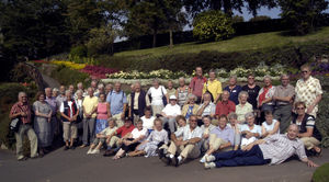 Visitors from Zutphen and their hosts from Shrewsbury in the Dingle.