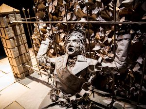 Supporting image for story: Life-size paper tribute created to mark 100 years of women's suffrage 