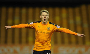 Mason celebrates his debut goal