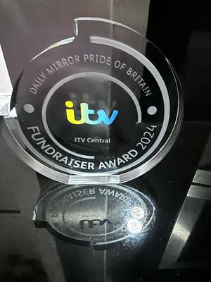 Manny was named the ITV Central Regional Fundraiser of the Year for Pride of Britain