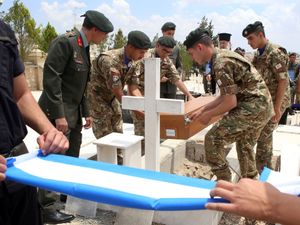 Supporting image for story: Families reclaim remains of 15 Greek soldiers killed in Cyprus in 1974