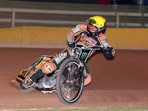 Supporting image for story: Tai Woffinden rides through the pain barrier in New Zealand's speedway Grand Prix