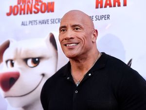 Supporting image for story: Dwayne Johnson surprises family of fans with new puppy at Super-Pets screening