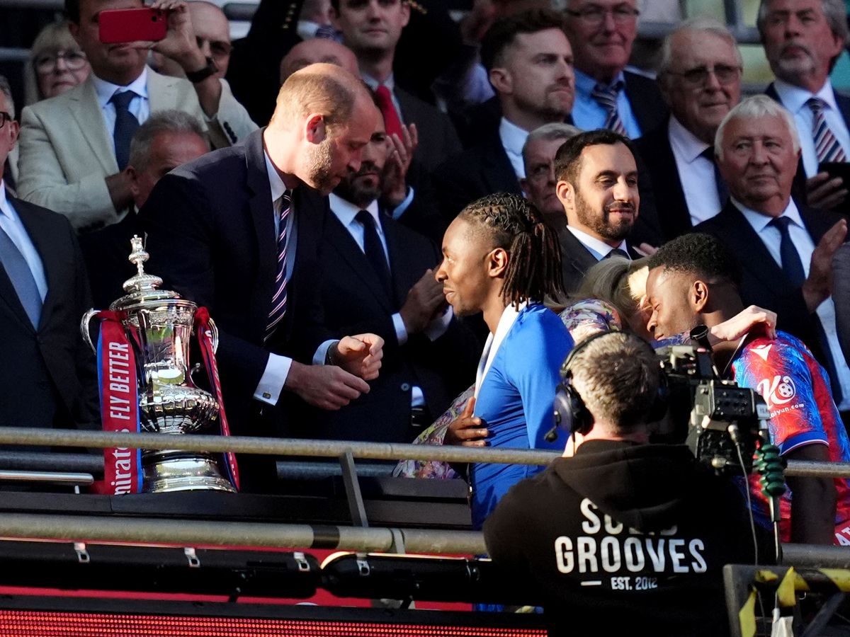 Prince of Wales presents FA Cup to Crystal Palace after ‘historic’ Wembley win