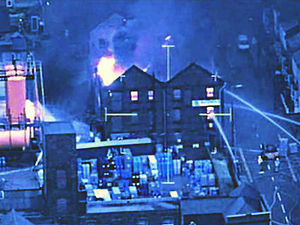 Supporting image for story: Dramatic new footage of inferno at Oldbury alcohol distillery