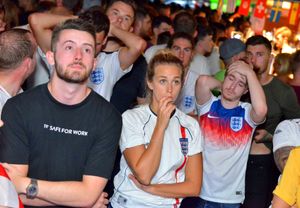 England fans in Cannock
