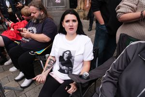 Mourners arrived in their Black Sabbath and Ozzy Osbourne merchandise