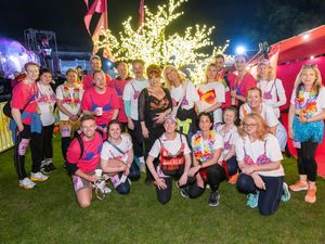 Supporting image for story: Soap stars raise money for breast cancer charity wearing decorated bras