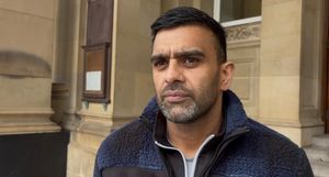 Controversial lawyer Akhmed Yakoob outside Birmingham Council House on February 26. Credit: Alexander Brock. Permission for use for all LDRS partners.