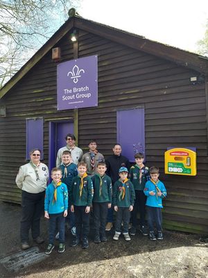 Michelle Poulton, Stuart Poulton, Oliver Poulton (Leaders at the Bratch Scout Group), Andrew Hill (A S Vehicle Extras Ltd)Jaylan, Jack, Toby, Lewis, Vinney, Buster, Louis (Youth Members of the Bratch Scout Group).