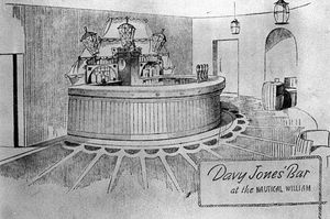 The Davy Jones bar, as seen in a brochure from 1937, the year of its opening.