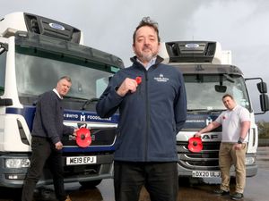 Supporting image for story: Food company marks Remembrance Day with poppies on lorries