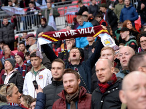 Supporting image for story: Carabao Cup final: Aston Villa faithful show their support at Wembley - FAN GALLERY
