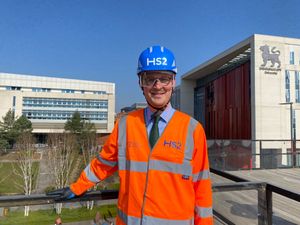 Darren Jones MP, Chief Secretary to the Treasury, at HS2 Curzon Street Station on Thursday, April 3. Credit: Alexander Brock. Permission for use for all LDRS partners.