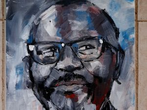 Supporting image for story: Shropshire artist named an official record-breaker after Lenny Henry 'paintathon'