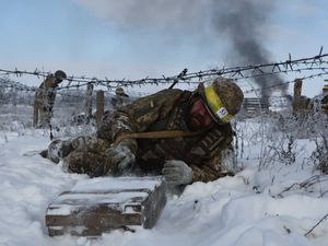Supporting image for story: Death toll from Ukrainian strike on occupied village rises to 27, Russia says