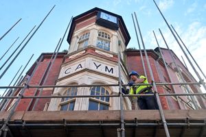 Work underway at the old YMCA building on Walker Street, Wellington