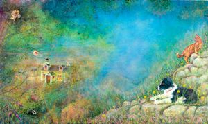 ‘The Summer Puppy’, a children’s book by Jackie Morris and Cathy Fisher will be launched at a gallery near Kington