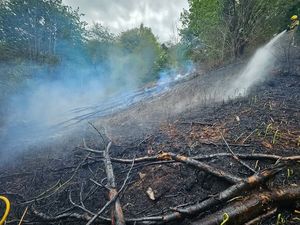 The scene at Selattyn. Picture: Ellesmere Fire Station