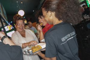 Revellers enjoy the atmosphere at VIP launch night