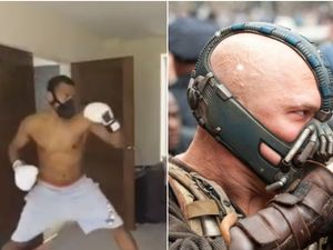 Supporting image for story: West Brom striker Salomon Rondon releases his 'inner Bane' in home workout - VIDEO