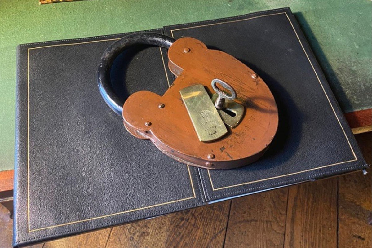 19th century padlock manufactured in Willenhall unearthed at historic hall