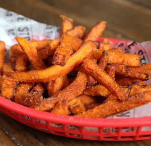 Frying high – the sweet potato fries 