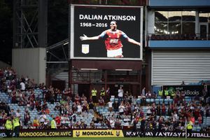 Tributes to Dalian Atkinson at Villa Park after his death