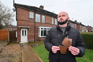 Kyle Birch, and the house he has had to move out of after the Housing group looking after it couldn't fix the many problems with it