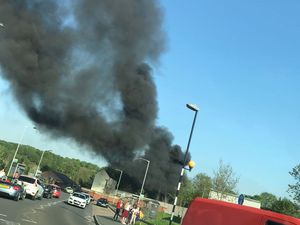 Supporting image for story: Black smoke pours out of Hednesford rubbish blaze