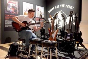 Daniel Renyard from Shrewsbury, in a section where you can play a guitar