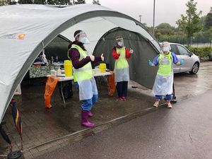 Supporting image for story: Drive through vaccination clinic prepares patients for winter