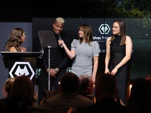 Mario Lemina and Anna Morphet with existing Foundation ambassadors Suzi Perry and Amber Sandhu.