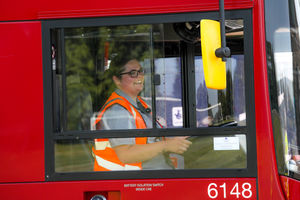Isobel Gall was the first female to win the National Express Bus Driver of the Year award in 2018. Photo: Shaun Fellows