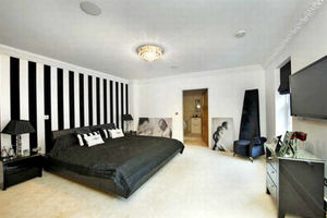 One of the bedrooms at the luxury pad the couple owned