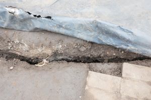 Residents claim the cracks in their walls and ground are caused by nearby work for the Brierley Hill Metro Extension line.