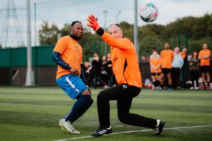 The football match between the Mander Centre and Telford Centre